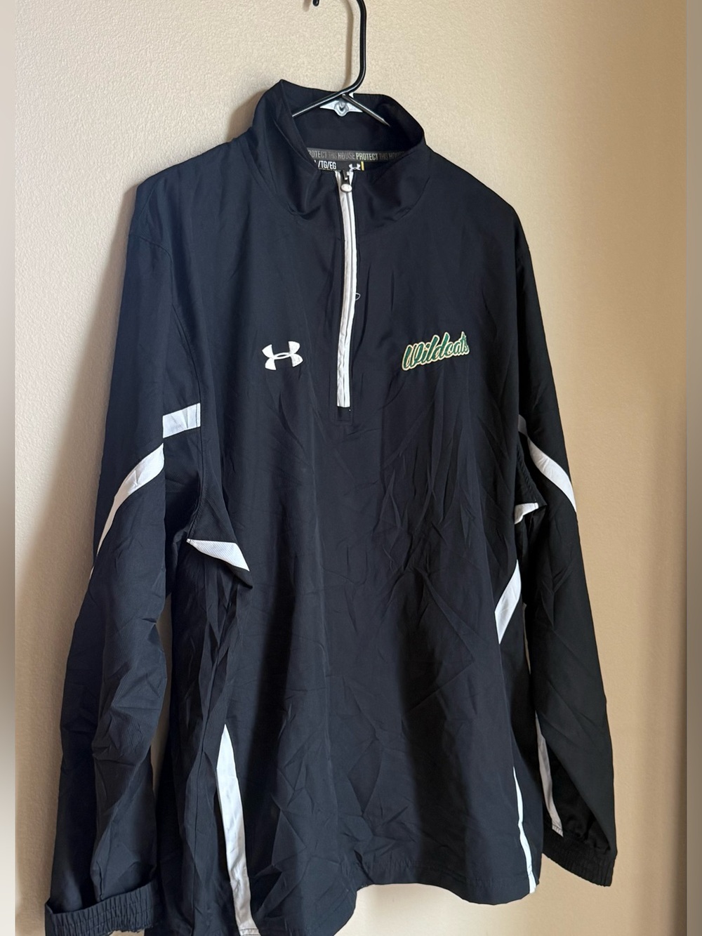 Under Armour Wildcats Quarter Zip Windbreaker Jacket Black XL